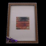 Mi Amore Shoe High Heel Picture-Frame Brown & Purple