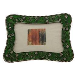 Mi Amore Rose Picture-Frame Pewter/Green