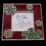 Mi Amore Snowflake Picture-Frame Red/Green