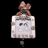 Mi Amore Baby Picture-Frame Pewter