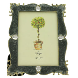 Mi Amore Picture-Frame Green/Gold-Tone