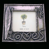 Mi Amore Love Me  Picture-Frame Pewter