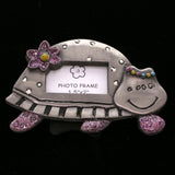 Mi Amore Turtle Picture-Frame Pewter/Purple