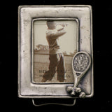 Mi Amore Tennis Picture-Frame Silver-Tone
