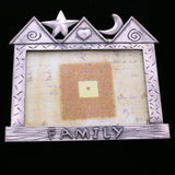 Mi Amore 4 1/2x3 1/2 Family Picture-Frame Pewter