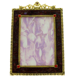 Mi Amore 4x6in. Picture-Frame Red/Gold-Tone