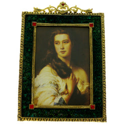 Mi Amore 4x6in. Picture-Frame Green/Gold-Tone
