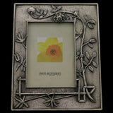 Mi Amore 3 1/2x5in. Flower Picture-Frame Silver-Tone