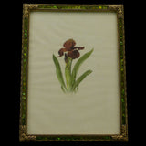 Mi Amore 5x7in. Flower Picture-Frame Green & Gold-Tone