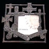 Mi Amore Cross Picture-Frame Brown
