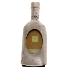 Mi Amore Champagne Bottle Picture-Frame Pewter