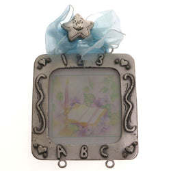 Mi Amore ABC  123 Picture-Frame Pewter