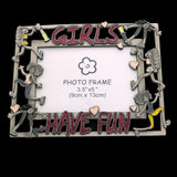 Mi Amore Girls  Have Fun Picture-Frame Pewter & Multicolor