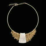 Luxury Crystal Necklace Gold NWOT