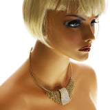 Luxury Crystal Necklace Gold NWOT