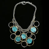 Luxury Necklace Silver/Blue NWOT