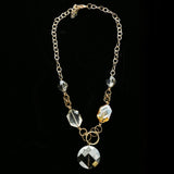 Luxury Faceted Y-Necklace Gold NWOT