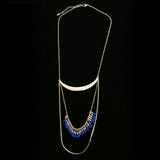 Luxury Necklace Gold/Blue NWOT