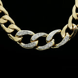 Luxury Glitter Necklace Gold NWOT