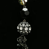 Luxury Crystal Magnetic Clasp Necklace Gunmetal & Black NWOT