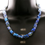 Luxury Crystal Magnetic Clasp Necklace Gold & Blue NWOT
