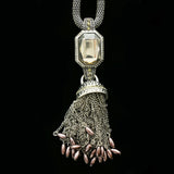 Luxury Crystal Pendant-Necklace Silver/Purple NWOT