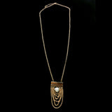 Luxury Crystal Y-Necklace Gold NWOT