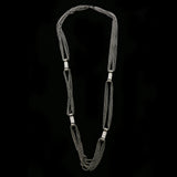 Luxury Crystal Necklace Gunmetal NWOT