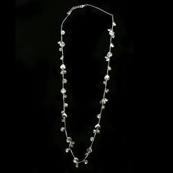 Luxury Crystal Necklace Silver NWOT