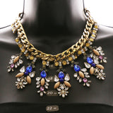 Luxury Crystal Necklace Gold/Multicolor NWOT