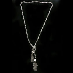 Luxury Crystal Y-Necklace Gunmetal NWOT