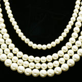 Luxury Pearl Necklace Gold/White NWOT