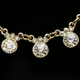 Luxury Crystal Necklace Gold NWOT