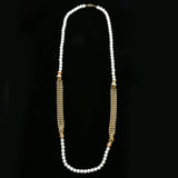 Luxury Crystal Necklace Gold/White NWOT