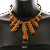 Luxury Necklace Gold/Orange NWOT