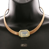 Luxury Crystal Necklace Gold NWOT