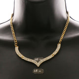 Luxury Crystal Necklace Gold NWOT