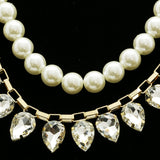 Luxury Pearls Necklace Gold/White NWOT