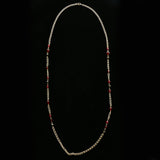 Luxury Faceted Necklace Gold/Red NWOT