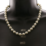 Luxury Pearls Crystal Necklace Silver & White NWOT