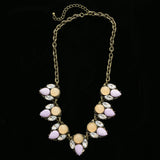 Luxury Crystal Necklace Gold/Purple NWOT