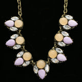 Luxury Crystal Necklace Gold/Purple NWOT