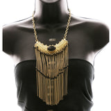 Luxury Faceted Necklace Gold/Black NWOT
