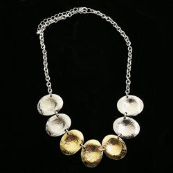 Luxury Silver Necklace Gold NWOT