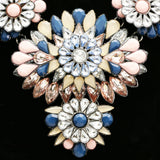 Luxury Crystal Necklace Gunmetal/Pink NWOT