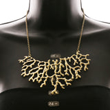 Luxury Coral Necklace Gold NWOT