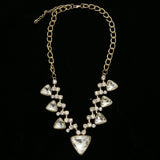 Luxury Crystal Necklace Gold NWOT