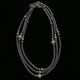 Luxury Crystal Necklace Silver/Dark-Silver NWOT