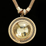 Luxury Crystal Necklace Gold NWOT