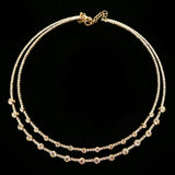 Luxury Crystal Choker-Necklace Gold NWOT